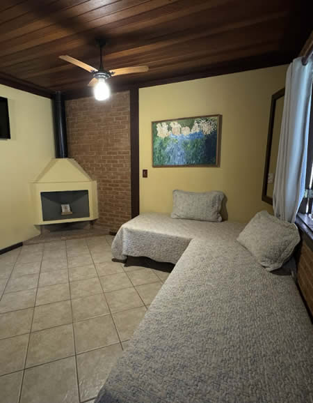 Quarto principal do Chalé Master