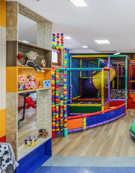 Casinha de boneca no espaço kids do Hotel Fazenda